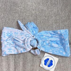 NWT Kulani Kinis Strapless Bandeau Bikini Top - In Cloud Kisses